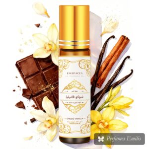 Aceite de Perfume de Chocolate y Vainilla 10 ml – Roll-On sin Alcohol