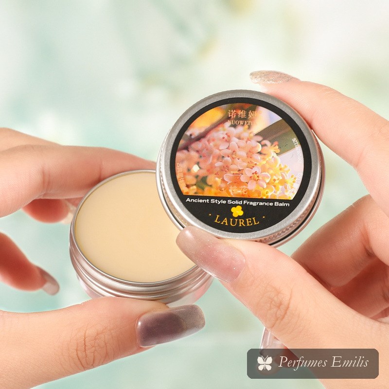 Bálsamo de Perfume en Lata Floral – Osmanto, Camelia o Rosa - Imagen 2
