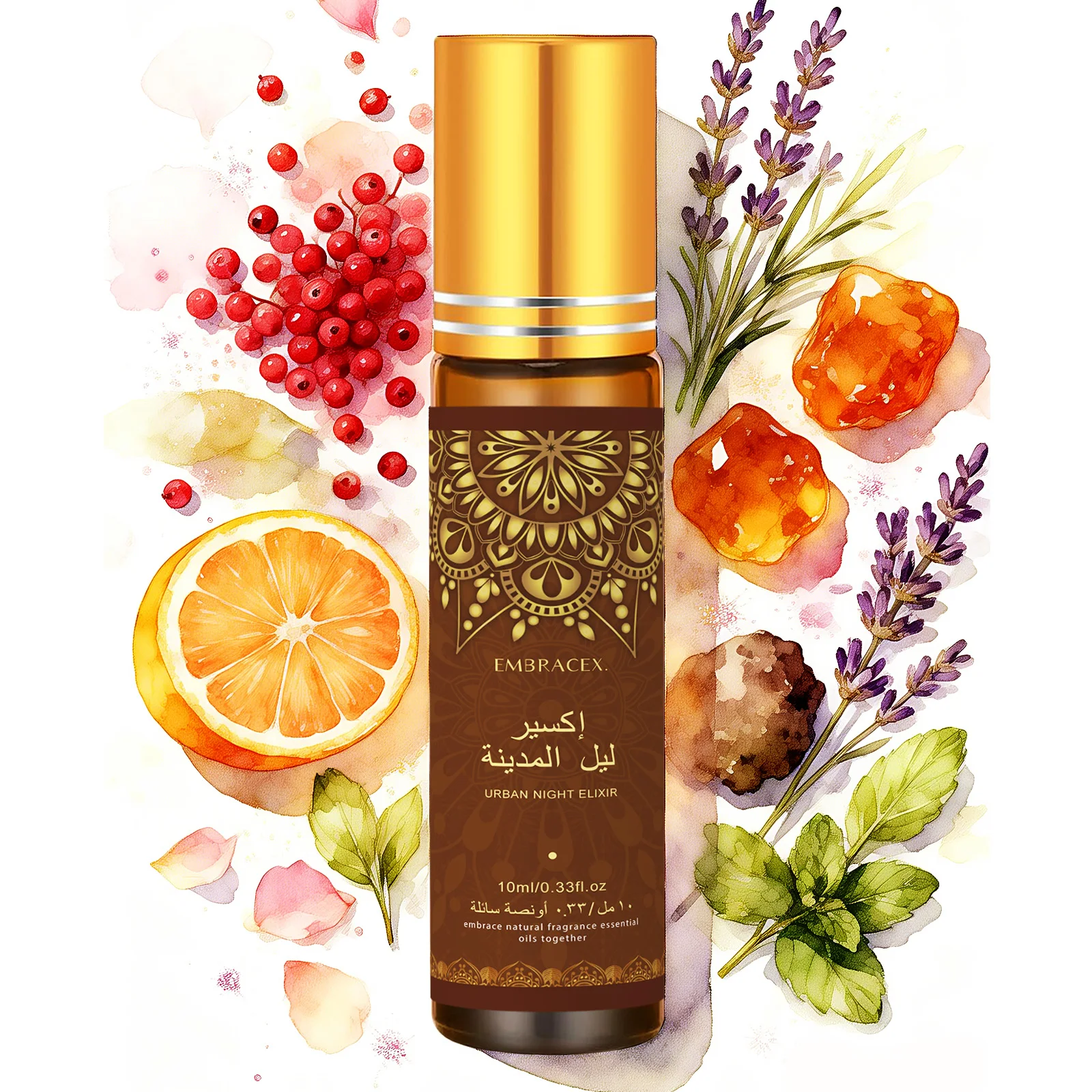 Set de 8 Aceites de Perfume Árabe 10 ml – Roll-On sin Alcohol - Imagen 12